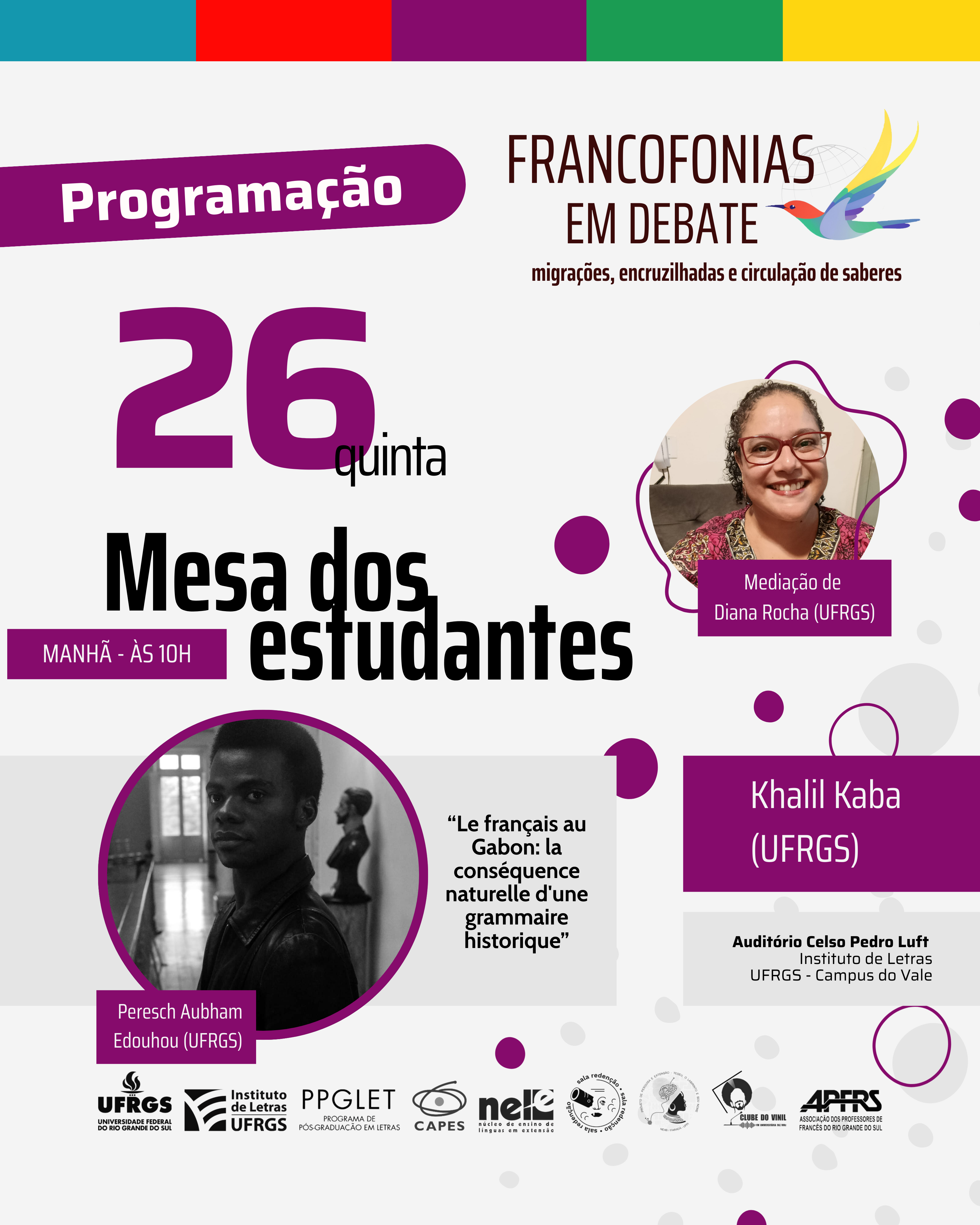 Francofonias em Debate : migrações, encruzilhadas e circulação de saberes